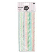 Strohhalme Pastell/Mustermix 