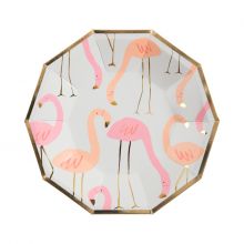 Pappteller Flamingo klein 