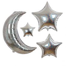 Folienballons Mond und Sterne