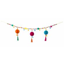 Girlande "Boho" Pompom