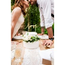 Caketopper Love gold
