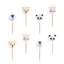 Caketopper Kerzen Tierkinder