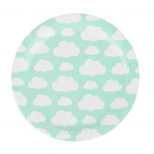 Pappteller Wolken